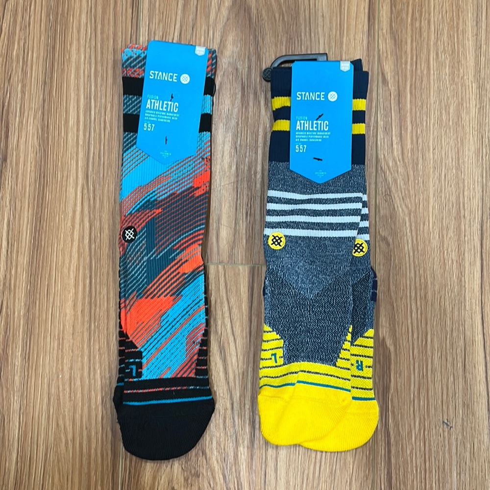 NWT 2 Pairs of Stance socks 557 Fusion Athletic